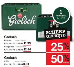 Sligro Grolsch Pilsener aanbieding