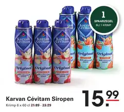 Sligro Karvan Cévitam Siropen aanbieding