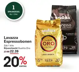 Sligro Lavazza Espressobonen aanbieding