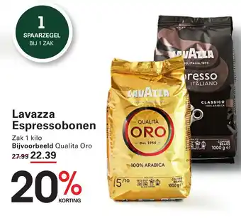 Sligro Lavazza Espressobonen aanbieding