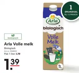 Sligro Arla Volle melk Biologisch aanbieding