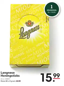 Sligro Langnese Honingsticks aanbieding