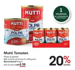 Sligro Mutti Tomaten aanbieding