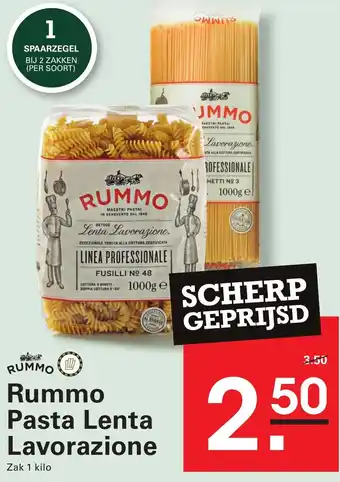 Sligro Rummo Pasta Lenta Lavorazione aanbieding
