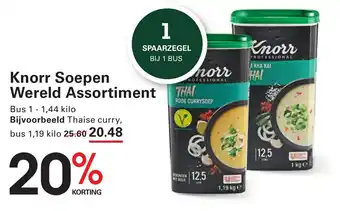 Sligro Knorr Soepen Wereld Assortiment aanbieding