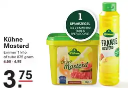 Sligro Kühne Mosterd aanbieding