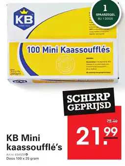 Sligro KB Mini kaassoufflé's aanbieding
