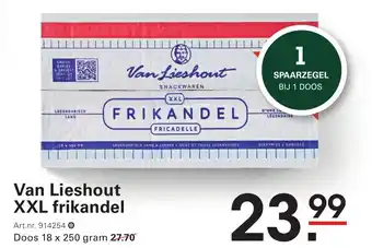 Sligro Van Lieshout XXL frikandel aanbieding