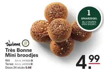 Sligro Très Bonne Mini broodjes aanbieding