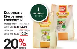 Sligro Koopmans Eierpannen koekenmix aanbieding