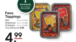 Sligro Fano Toppings aanbieding