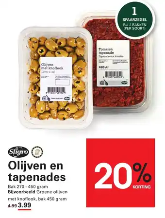 Sligro Olijven en tapenades aanbieding