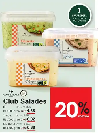 Sligro Club Salades aanbieding