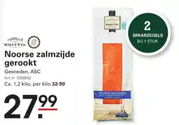 Sligro Noorse zalmzijde gerookt aanbieding
