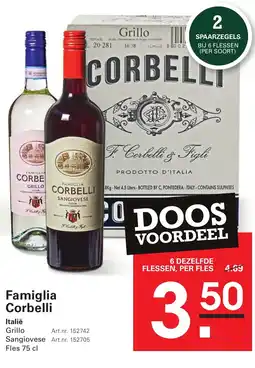 Sligro Famiglia Corbelli aanbieding