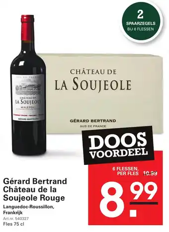 Sligro Gérard Bertrand Château de la Soujeole Rouge aanbieding
