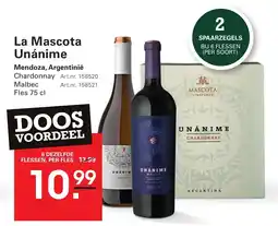 Sligro La Mascota Unánime aanbieding