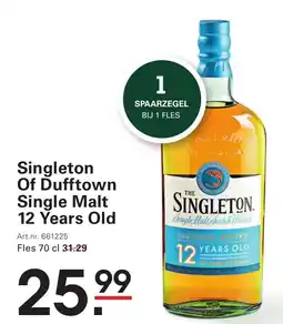 Sligro Singleton Of Dufftown Single Malt 12 Years Old aanbieding