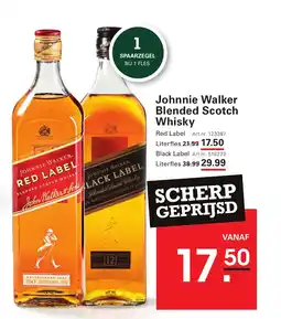 Sligro Johnnie Walker Blended Scotch Whisky aanbieding