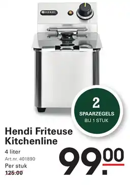 Sligro Hendi Friteuse Kitchenline aanbieding