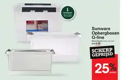 Sligro Sunware Opbergboxen Q-line aanbieding