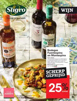 Sligro Bodegas Fuentespina en Montespina aanbieding