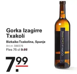 Sligro Gorka Izagirre Txakolí aanbieding