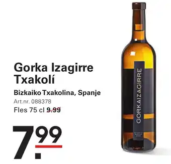 Sligro Gorka Izagirre Txakolí aanbieding