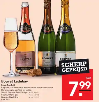 Sligro Bouvet Ladubay aanbieding