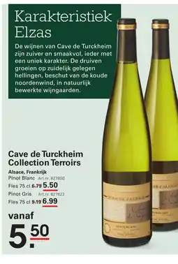 Sligro Cave de Turckheim Collection Terroirs aanbieding