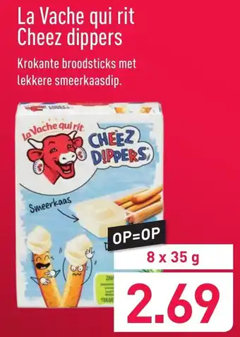 ALDI La Vache qui rit Cheez dippers 8x35 g aanbieding