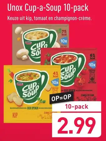 ALDI Unox Cup-a-Soup 10-pack aanbieding