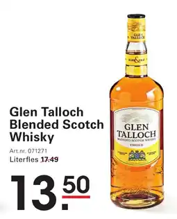 Sligro Glen Talloch Blended Scotch Whisky aanbieding