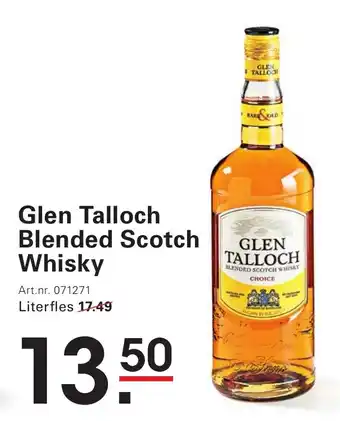 Sligro Glen Talloch Blended Scotch Whisky aanbieding
