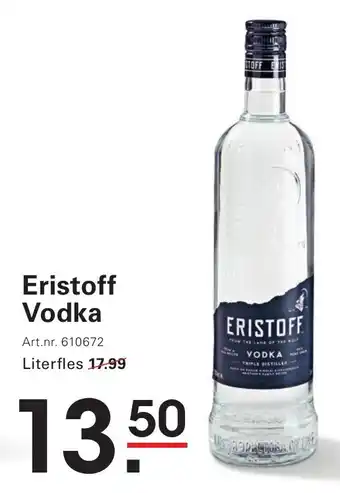 Sligro Eristoff Vodka aanbieding