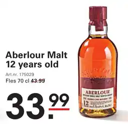 Sligro Aberlour Malt 12 years old aanbieding