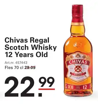 Sligro Chivas Regal Scotch Whisky 12 Years Old aanbieding