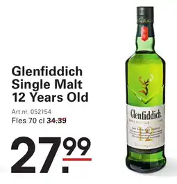 Sligro Glenfiddich Single Malt 12 Years Old aanbieding