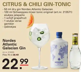 Sligro Nordes Atlantic Galacian Gin aanbieding