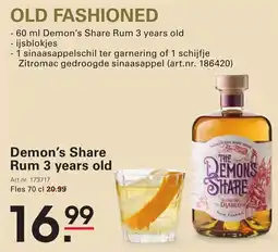 Sligro Demon's Share Rum 3 years old aanbieding