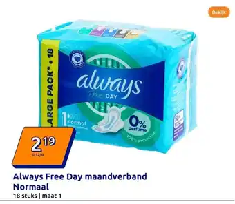 Action Always Free Day maandverband Normaal aanbieding