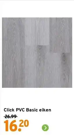 GAMMA Click PVC Basic eiken aanbieding