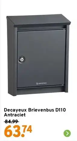 GAMMA Decayeux Brievenbus D110 Antraciet aanbieding