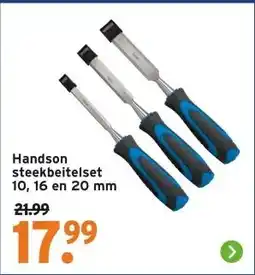 GAMMA Handson steekbeitelset 10, 16 en 20 mm aanbieding