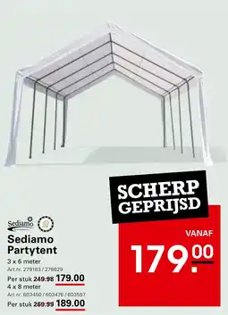Sligro Sediamo Partytent aanbieding