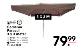 Sligro Sediamo Parasol aanbieding