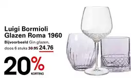 Sligro Luigi Bormioli Glazen Roma 1960 aanbieding