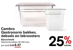 Sligro Gastronorm bakken, deksels en lekroosters aanbieding