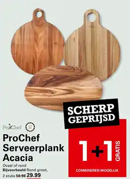 Sligro ProChef Serveerplank Acacia aanbieding