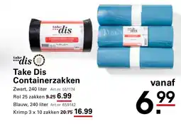 Sligro Take Dis Containerzakken aanbieding